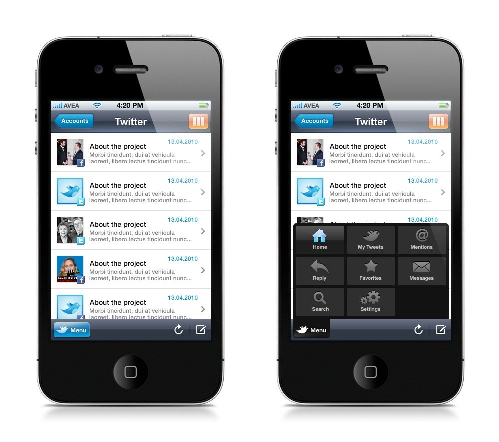 國外手機、平板電腦應用軟件界面UI
